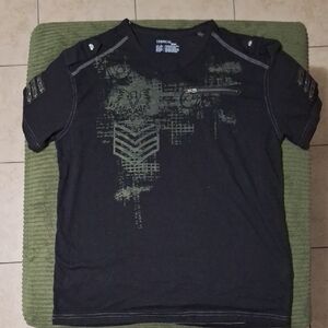 Kids Black Graphic Tee